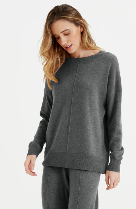 Wool-Cashmere Relaxed Slouchy Sweater