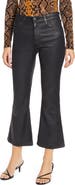 AG The Quinne Coated High Waist Crop Flare Jeans