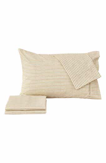 Woven & Weft Stripe Microfiber Sheet Set