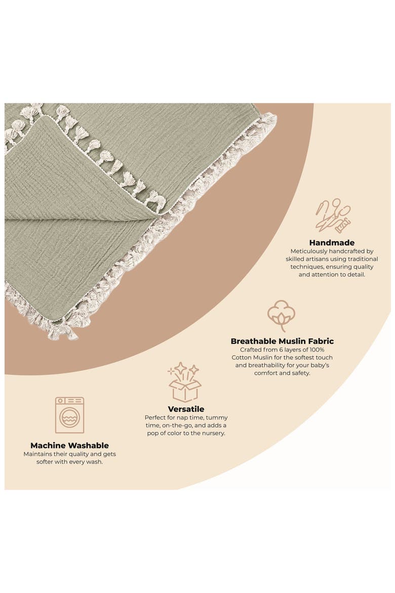 Muslin Blanket, Alternate, color, FERN