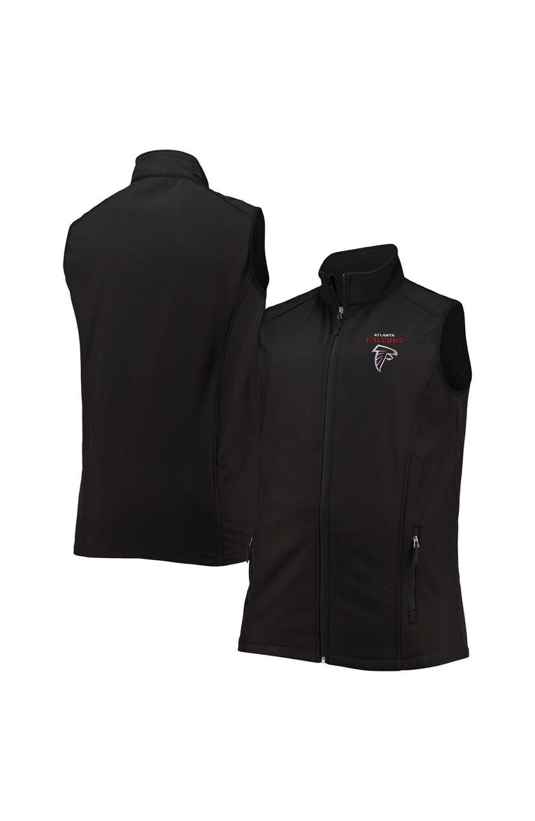 DUNBROOKE Men's Dunbrooke Black Atlanta Falcons Big & Tall Archer Softshell Full-Zip Vest, Main, color, Black