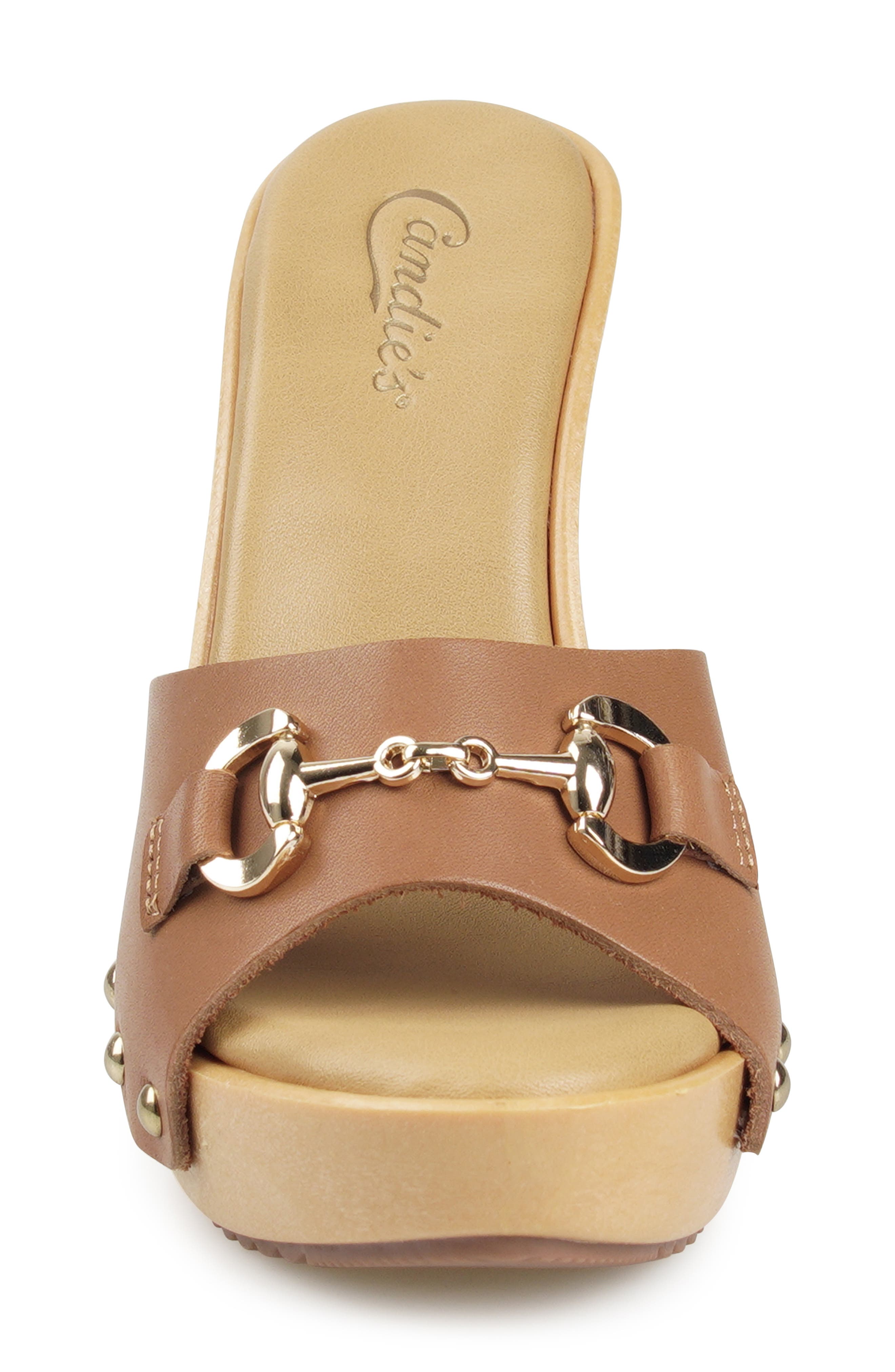 Giulianna Platform Slide Sandal, Alternate, color, TAN LEATHER