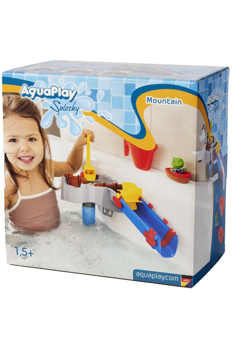Sploshy Mountain, Bathtime & Water Play Set, Toy Boat & Frog Figurine, Main, color, Multicolored