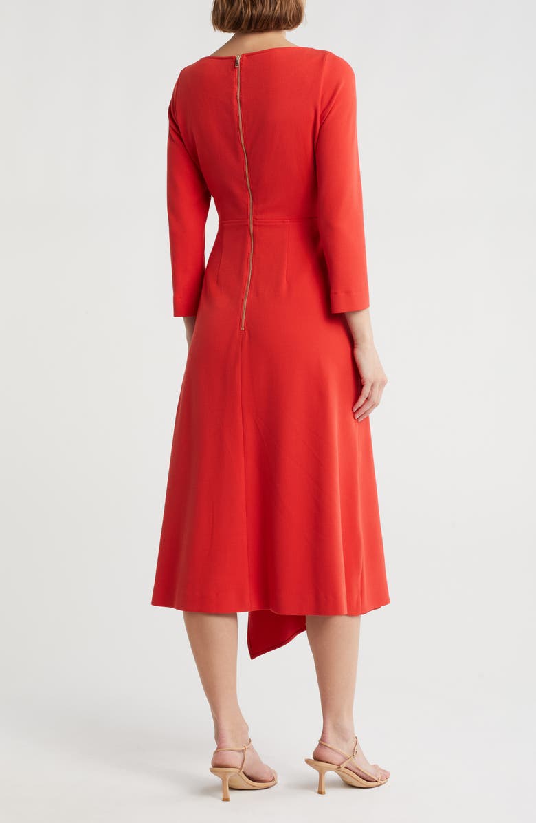 LK Bennett Lena Long Sleeve Dress, Alternate, color, Red-Aurora Red