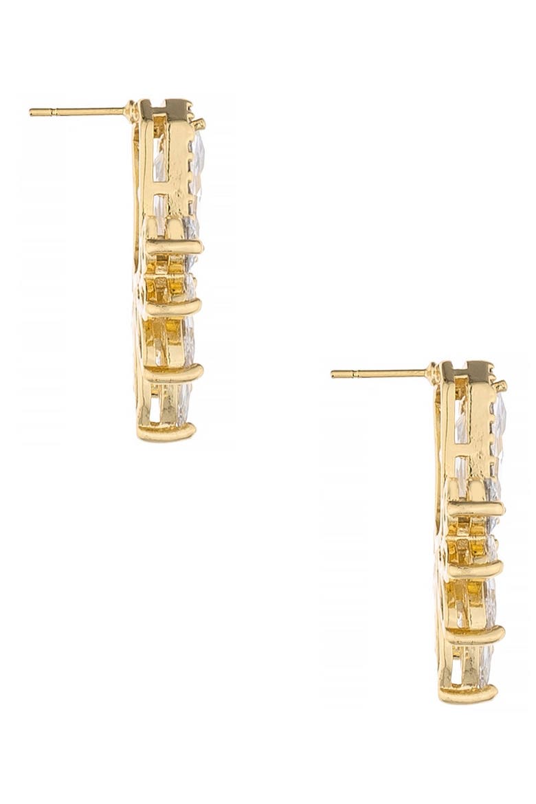 Crystal Stud Earrings, Alternate, color, GOLD