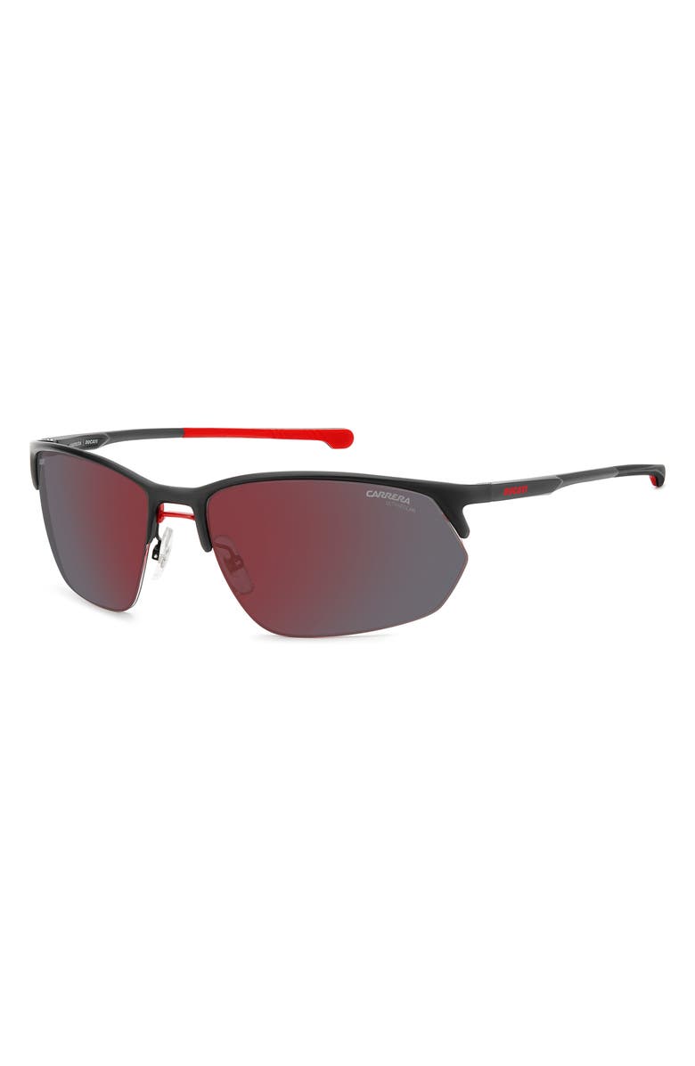 Carrera Eyewear Carduc 65mm Polarized Rectangular Sunglasses, Alternate, color, 