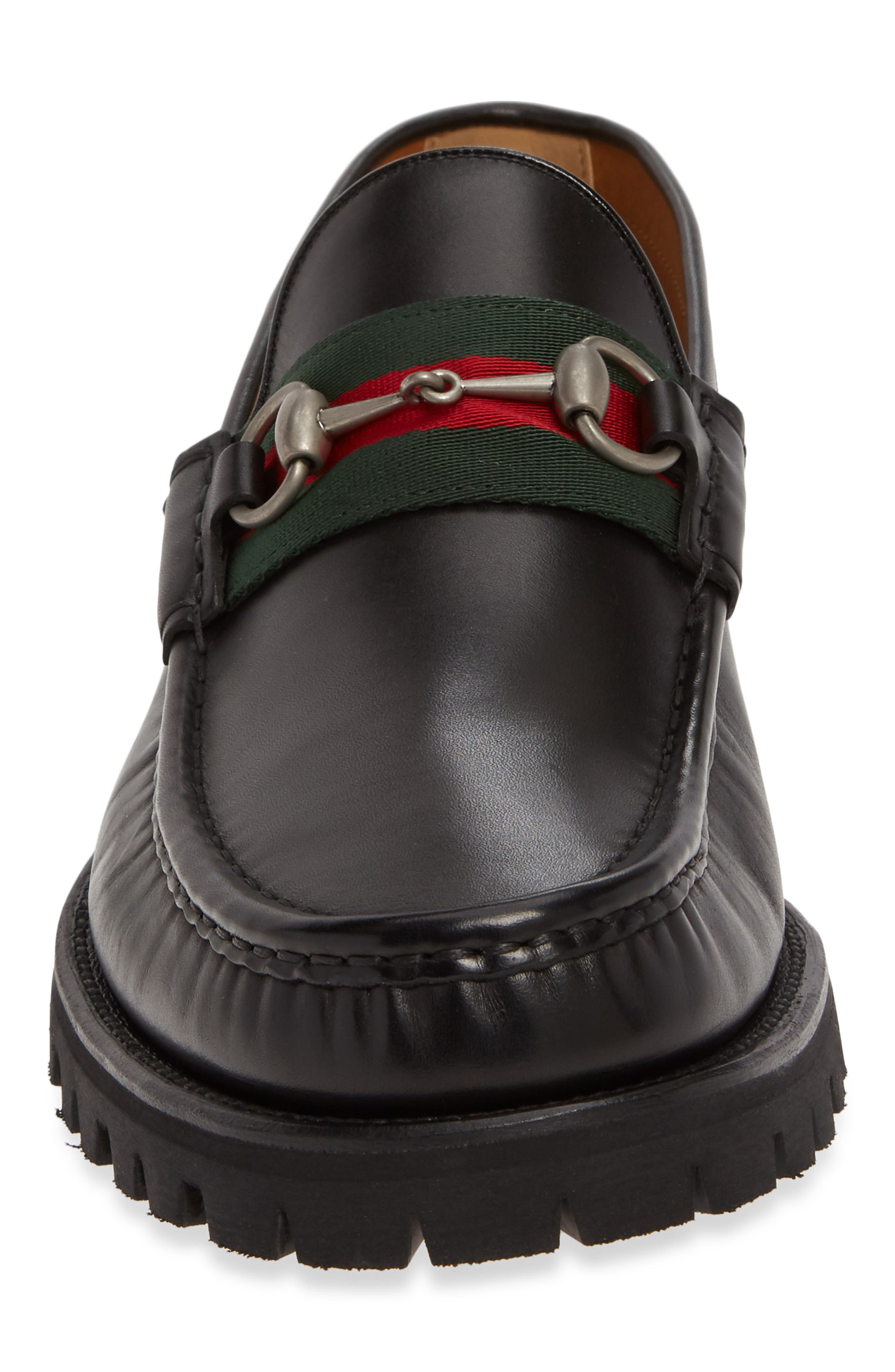 Gucci Bit Lug Loafer, Alternate, color, 