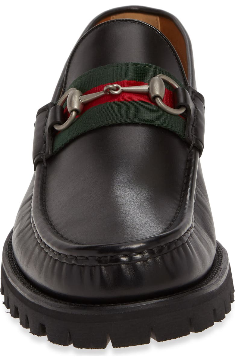 Gucci Bit Lug Loafer, Alternate, color,