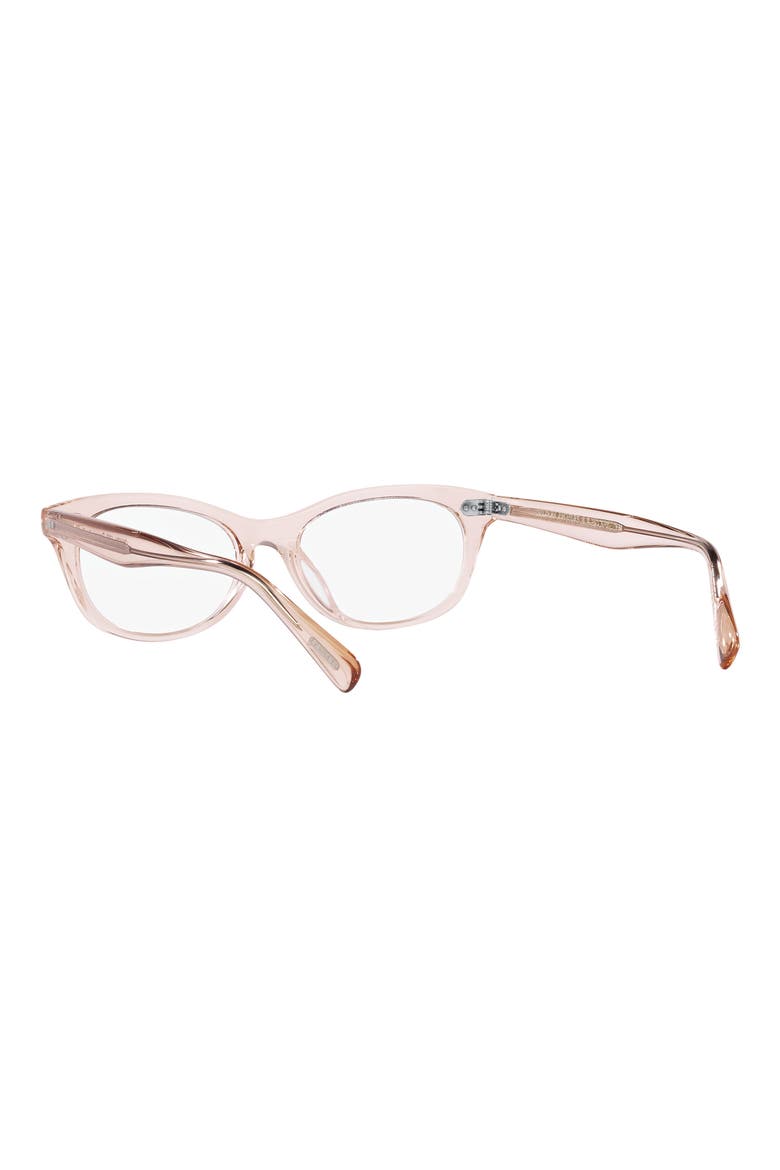 51mm Square optical glasses, Alternate, color, ROSE GOLD