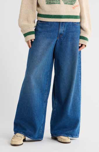MOTHER The Rigatoni Sneak Wide Leg Jeans