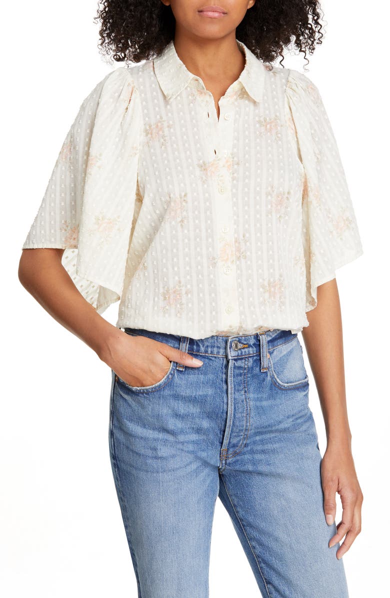 THE GREAT. The Butterfly Shirt, Main, color, 