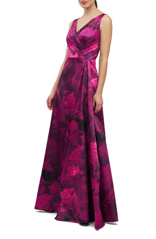 Kay Unger Cecilia Evening Gown In Purple