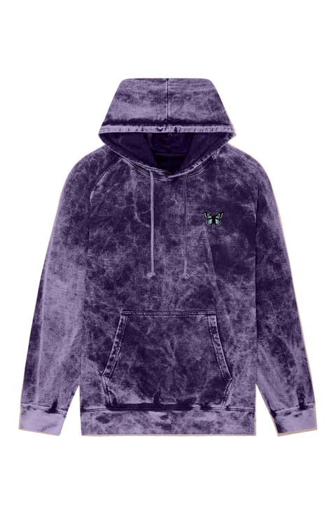 Butterfly Womens Mineral Washed Hoodie
