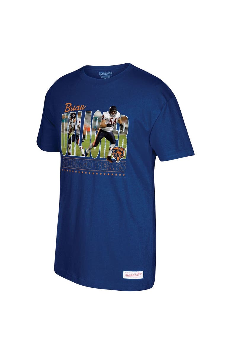 Mitchell & Ness Men's Mitchell & Ness Brian Urlacher Navy Chicago Bears Photo Real T-Shirt, Main, color, Navy