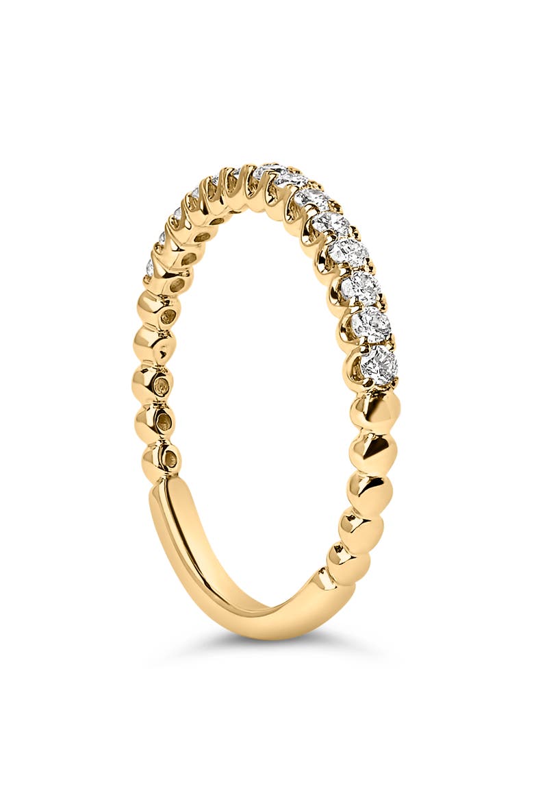 14K Gold 1/4 Cttw Round Diamond Prong Set Wedding Band, Alternate, color, Yellow