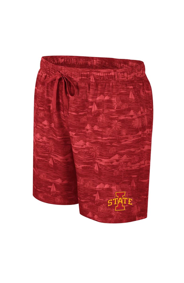 COLOSSEUM Men's Colosseum Cardinal Iowa State Cyclones Ozark Swim Shorts, Alternate, color, Cardinal
