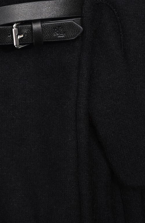 Lauren Ralplh Lauren Criss Cross Belt Glove In Gray