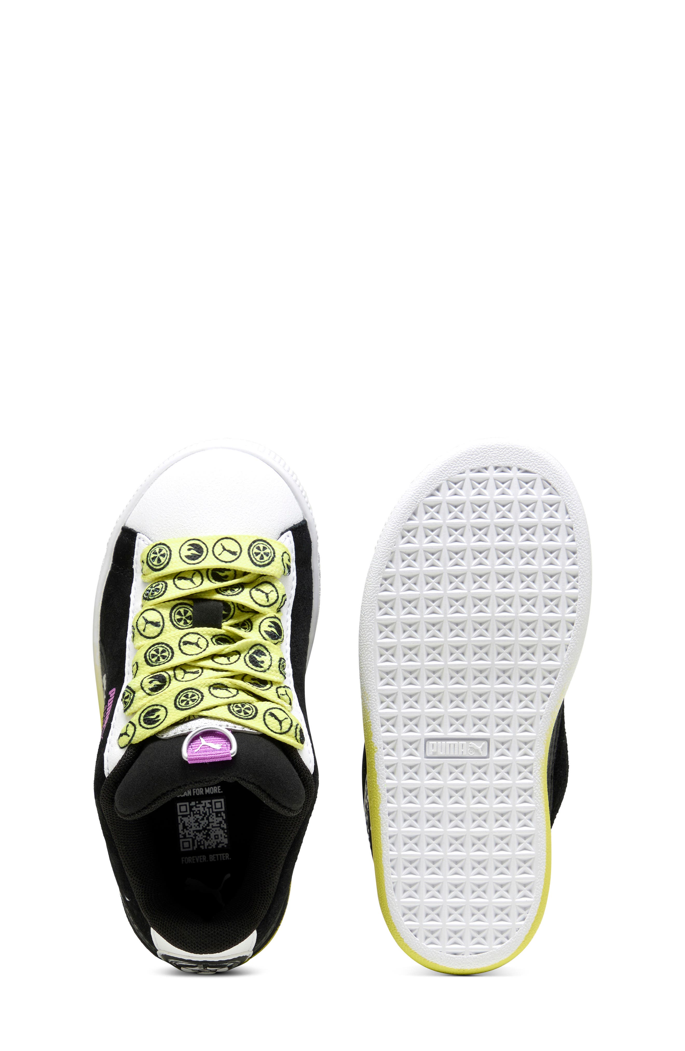 PUMA Kids' Hot Wheels Suede XL Sneaker, Alternate, color, Black