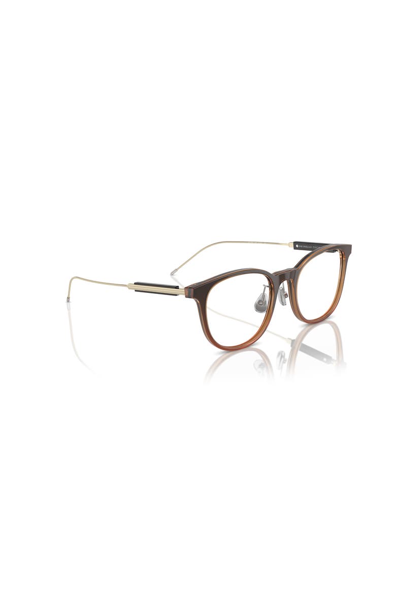 51mm Rectangle optical glasses, Alternate, color, Brown