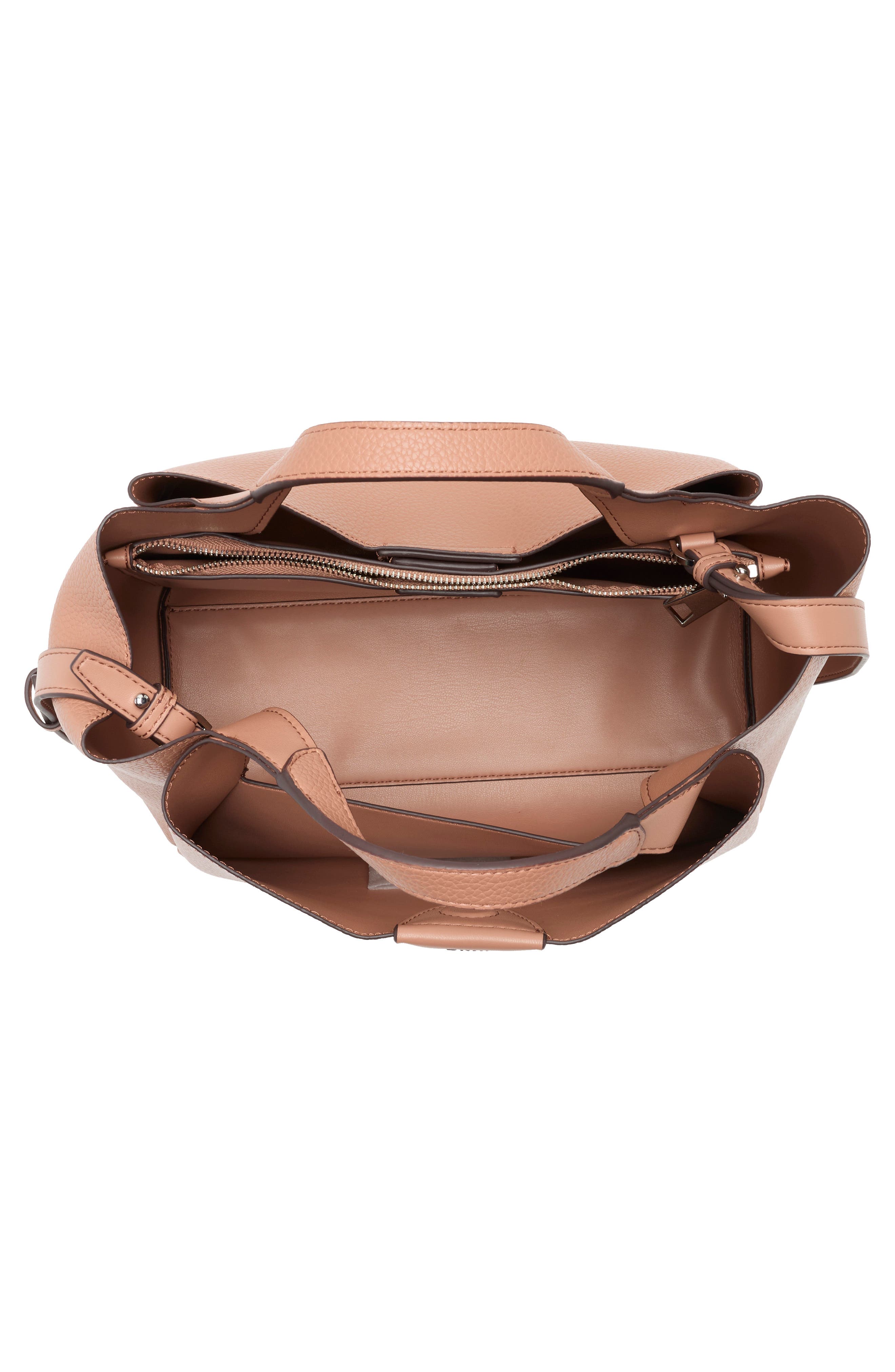 DKNY Willa Satchel Bag, Alternate, color, Hot Cocoa