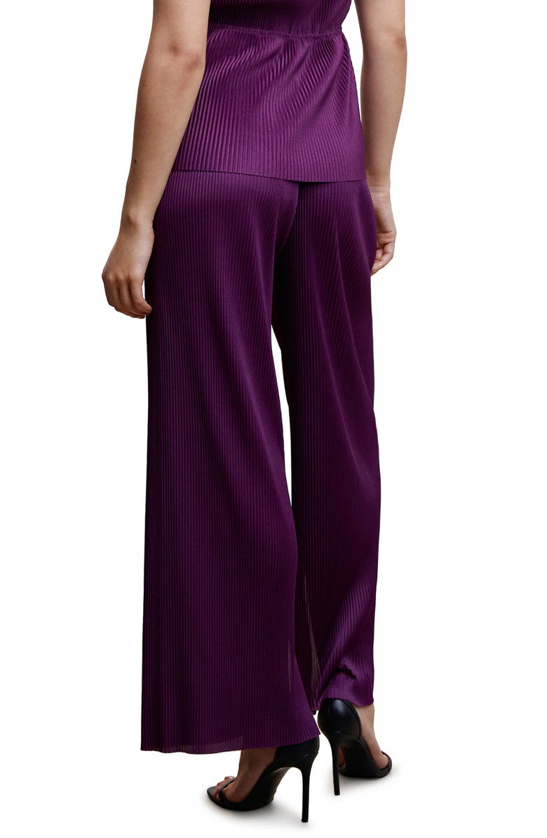 MANGO Pleated Palazzo Pants, Alternate, color,