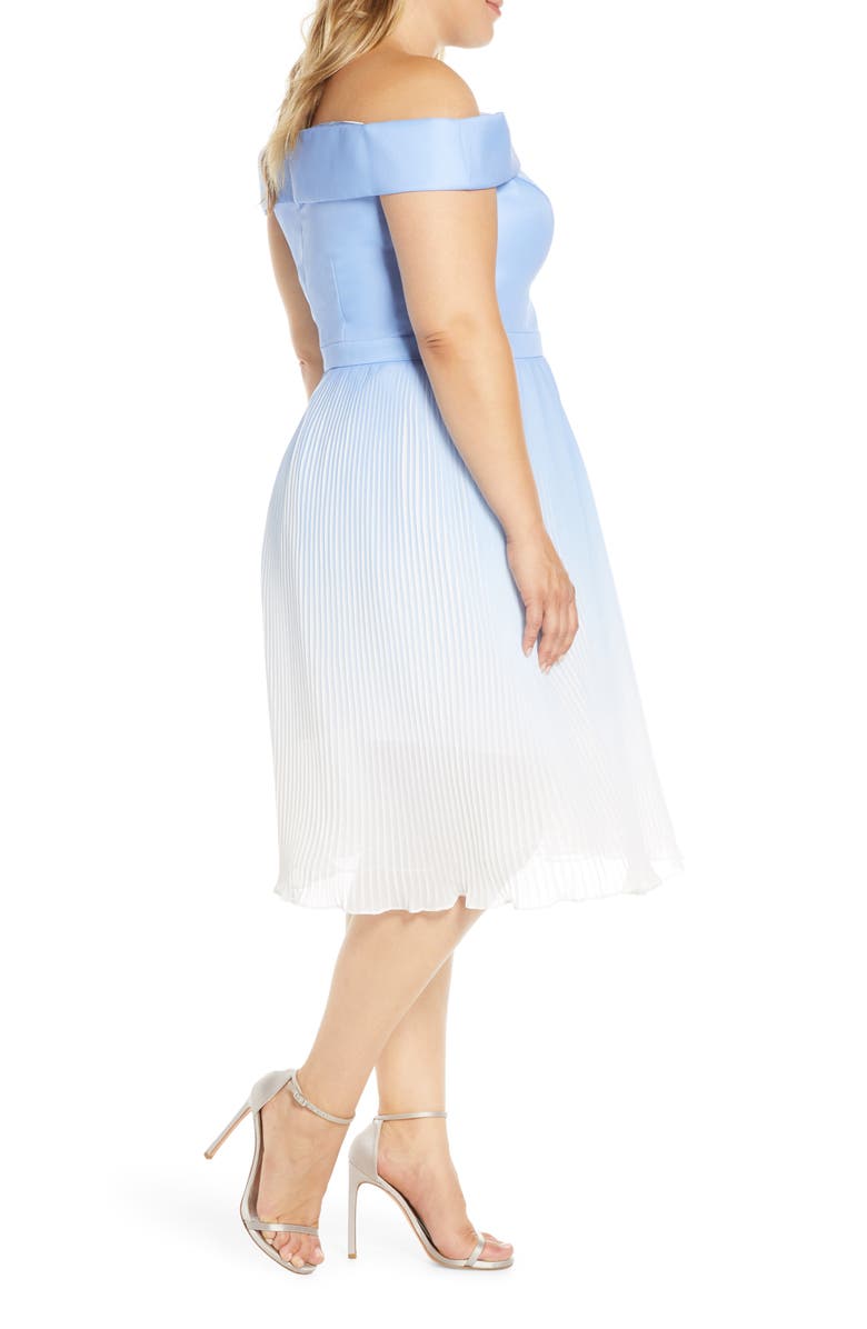 Chi Chi London Curve Mireya Off the Shoulder Party Dress, Alternate, color, 