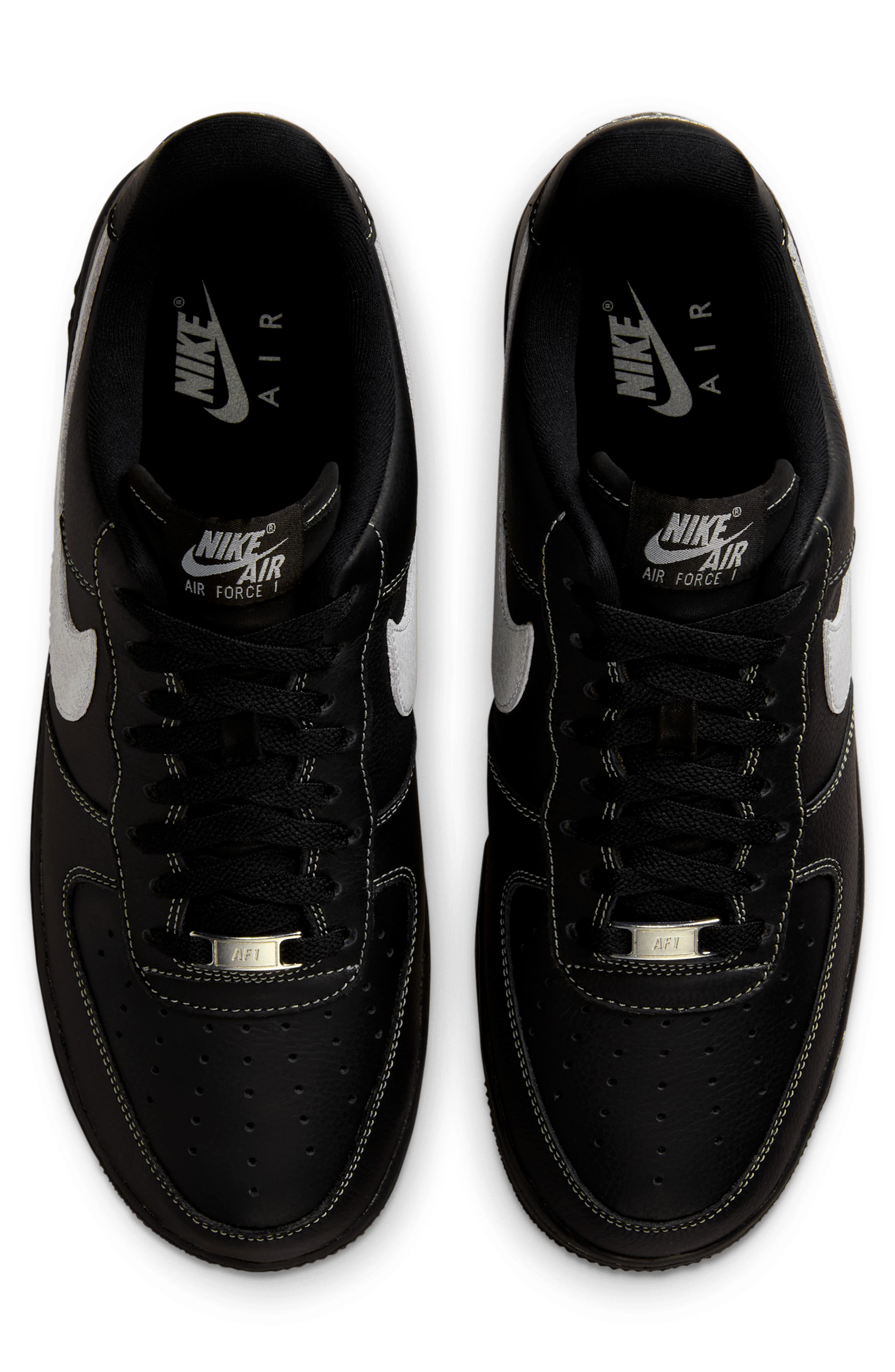 Nike Air Force 1 '07 LV8 Sneaker, Alternate, color, 006 Black/Black/Black/Wolf Grey