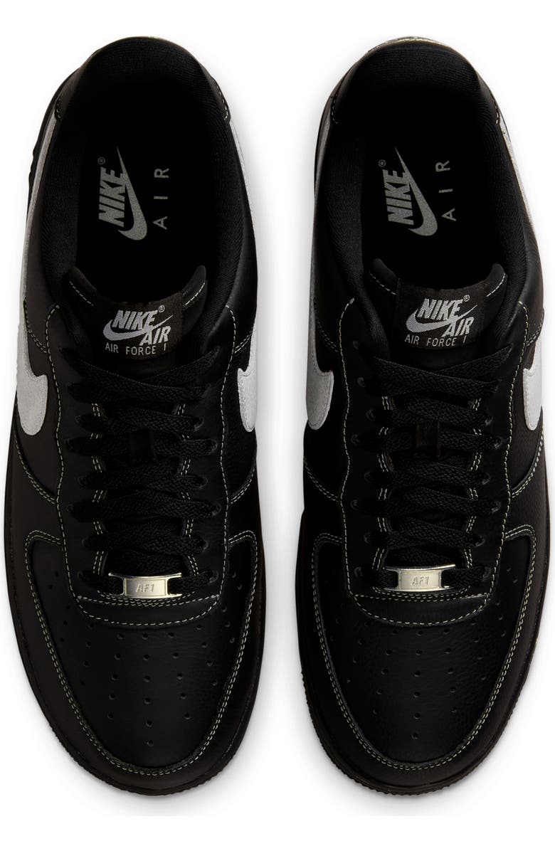 Nike Air Force 1 '07 LV8 Sneaker, Alternate, color, 006 Black/Black/Black/Wolf Grey