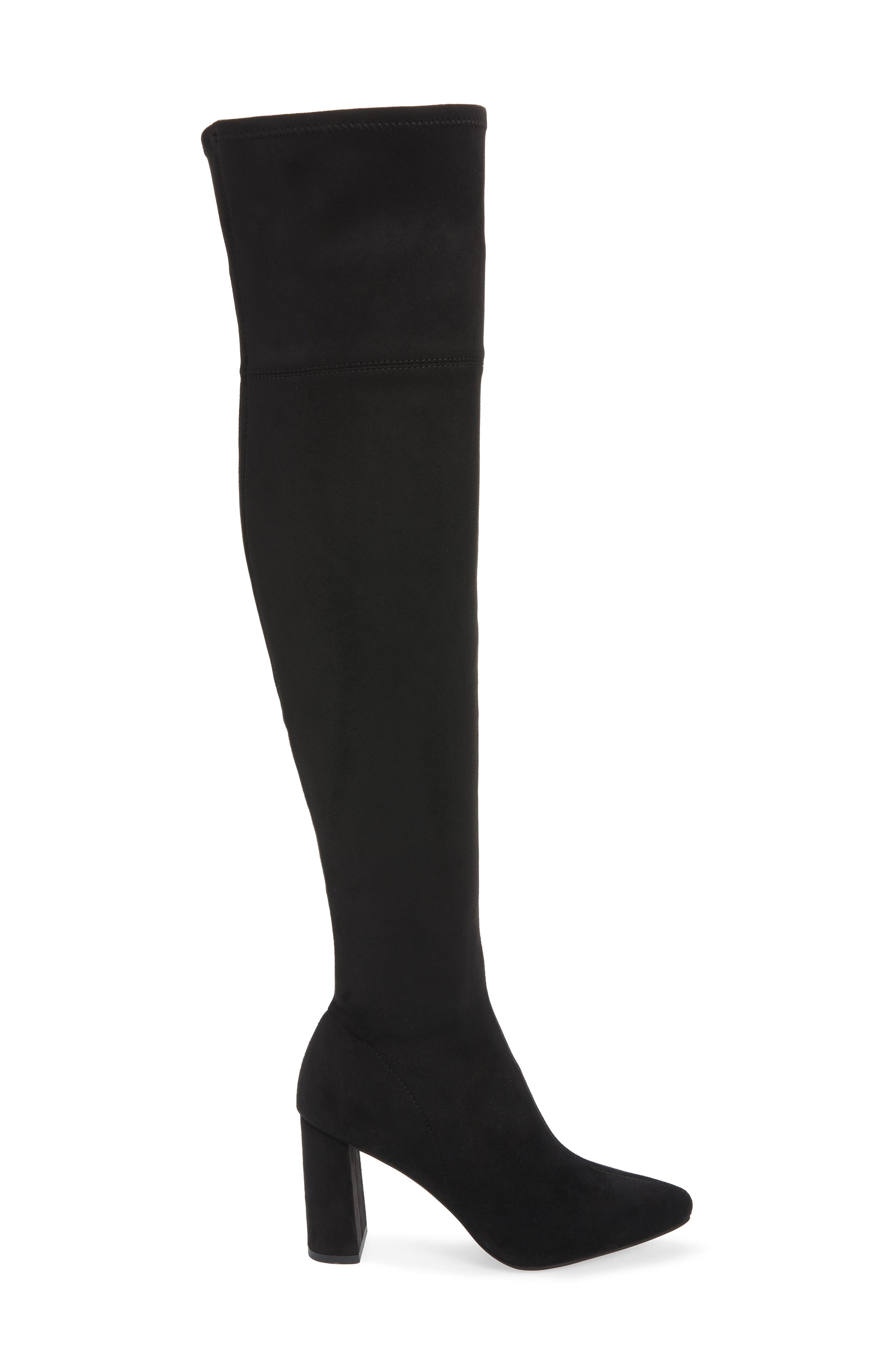 Jeffrey Campbell Parisah Over the Knee Boot, Alternate, color, Black Suede