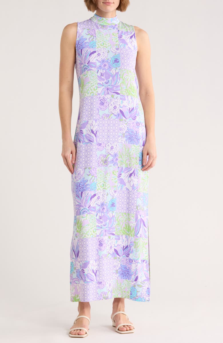 Lilly Pulitzer<sup>®</sup> Wellington Sleeveless Maxi Dress, Main, color, Multi Juicy Story Patch