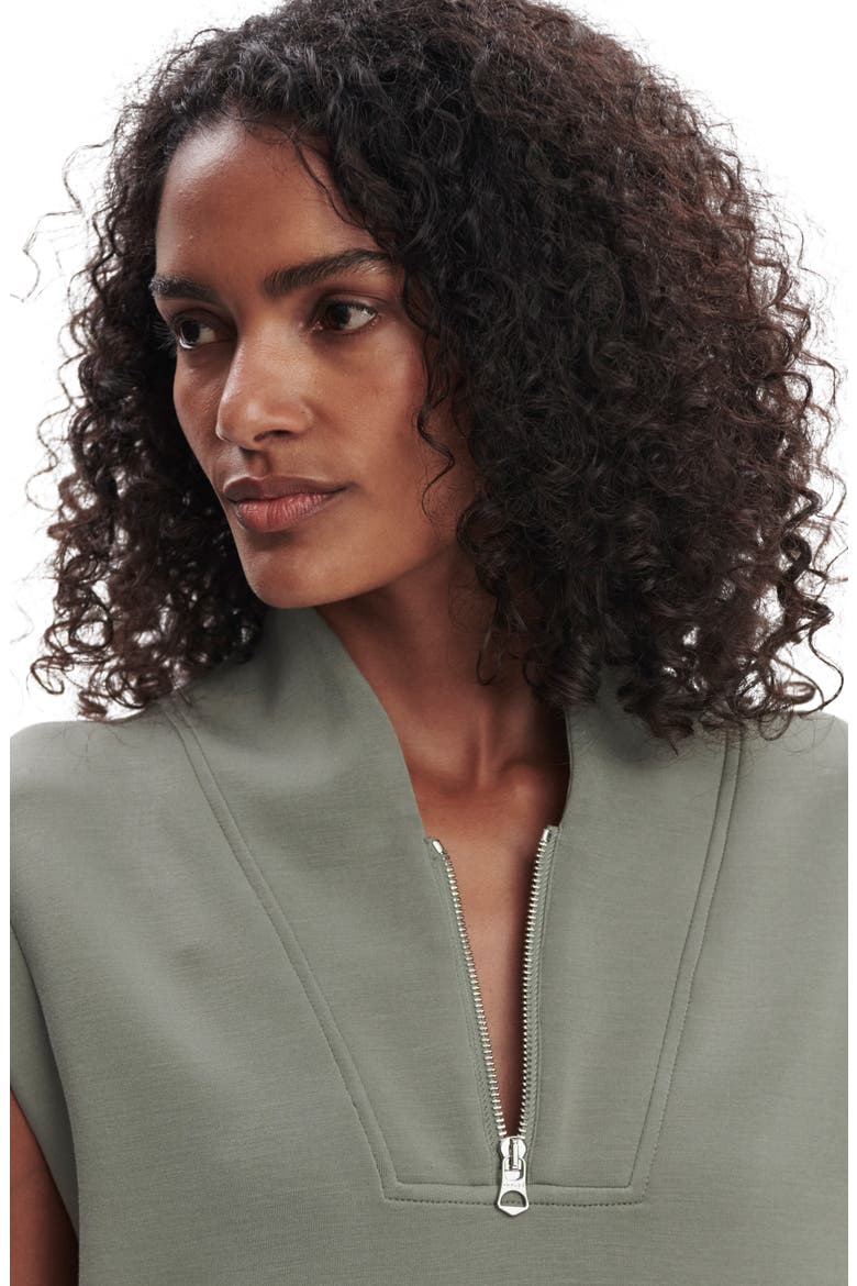 Loretta Sleeveless Half Zip, Alternate, color, SHADOW