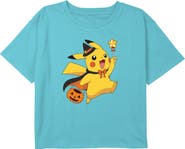POKEMON Girl's Pokemon Halloween Pikachu Wizard Graphic T-Shirt