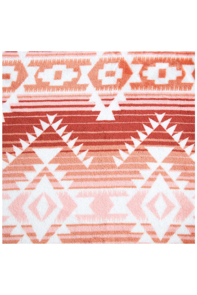 Jericho Peach Throw Blanket, Alternate, color, PINK/ RED