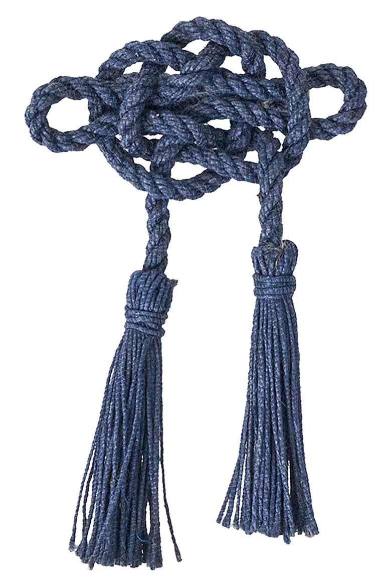 Mystic Knot Set of 4 Napkin Rings, Alternate, color, NAVY