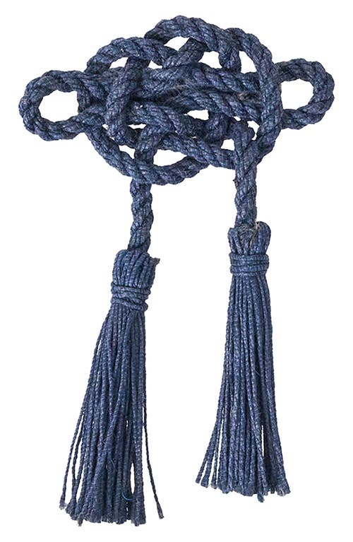 Juliska Mystic Knot Set Of 4 Napkin Rings In Blue