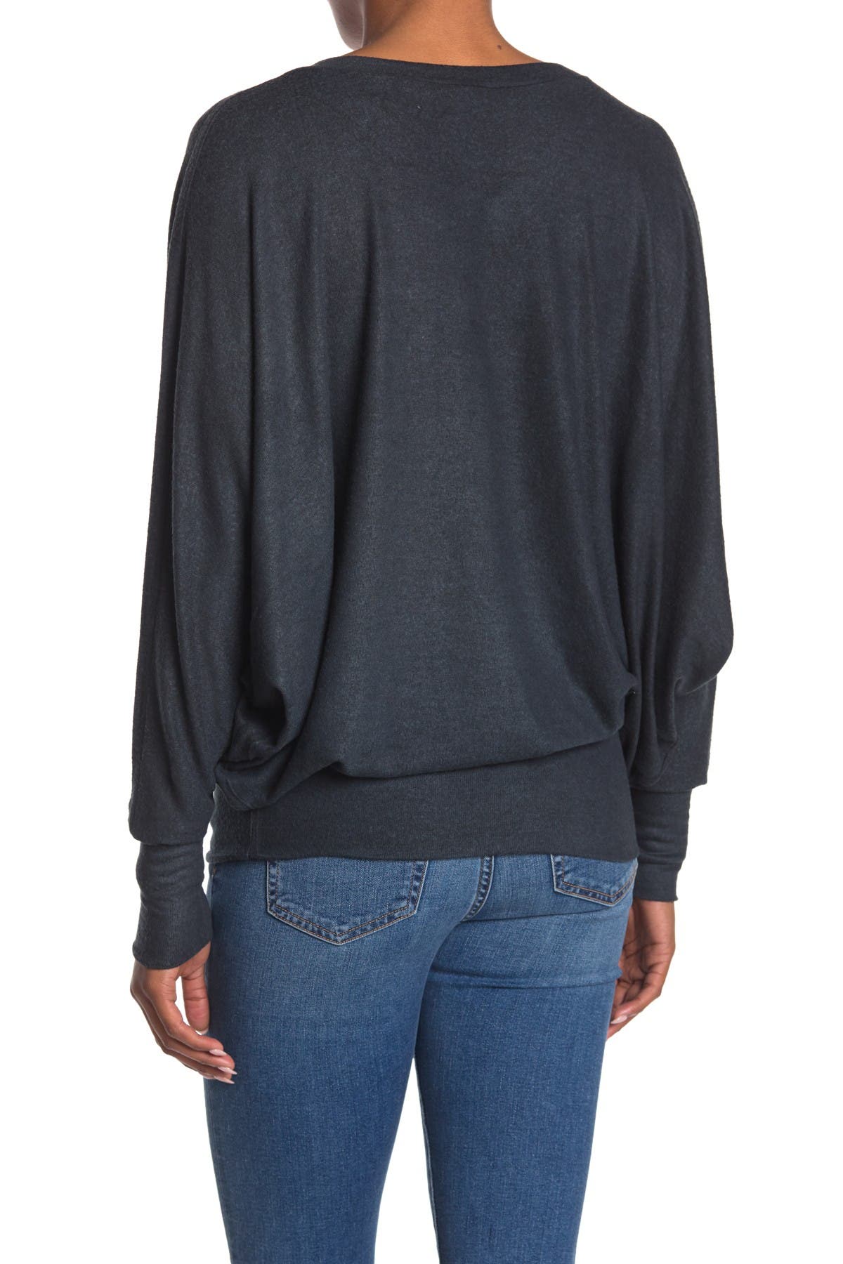 V-Neck Dolman Sleeve Pullover - image 2