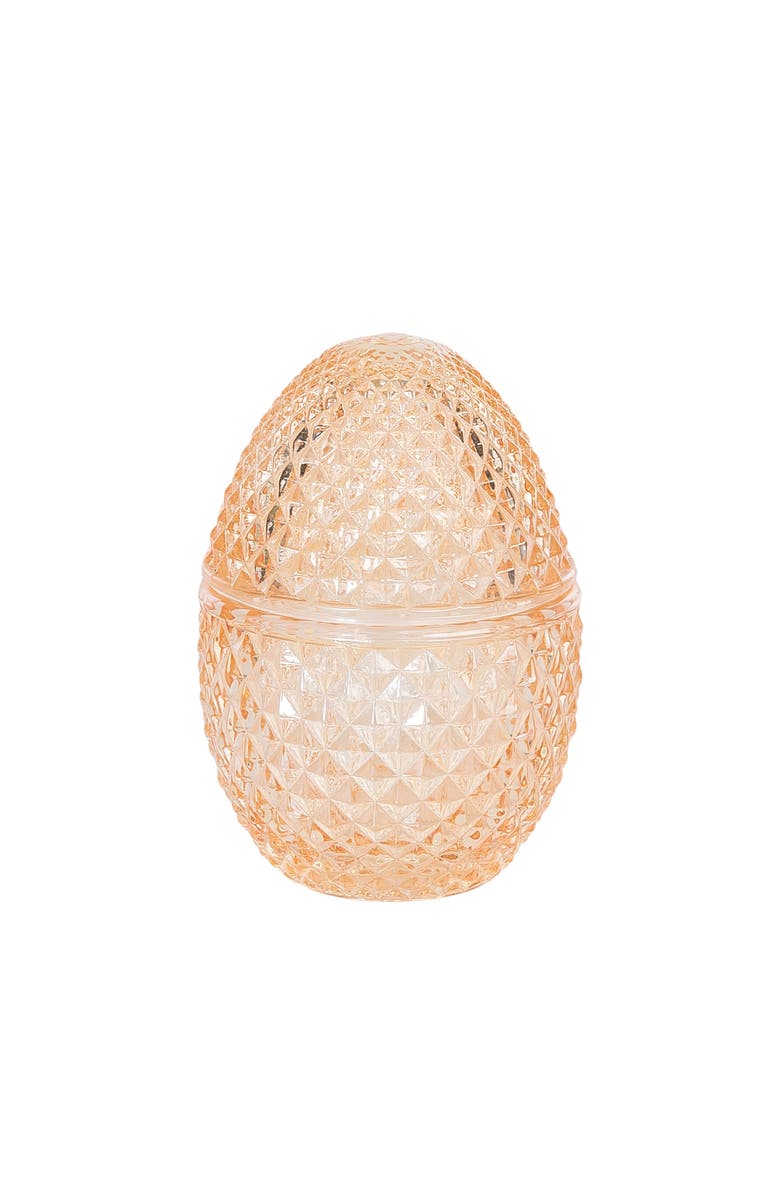 Gallerie II Decorative Glass Egg Keepsake Box Easter Spring Set of 4 Figurines, Alternate, color, Purple