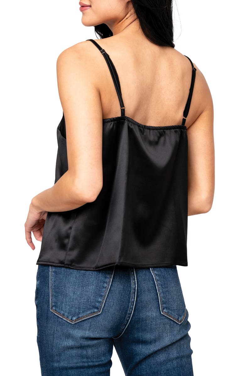 GIBSONLOOK Satin Camisole, Alternate, color, Black
