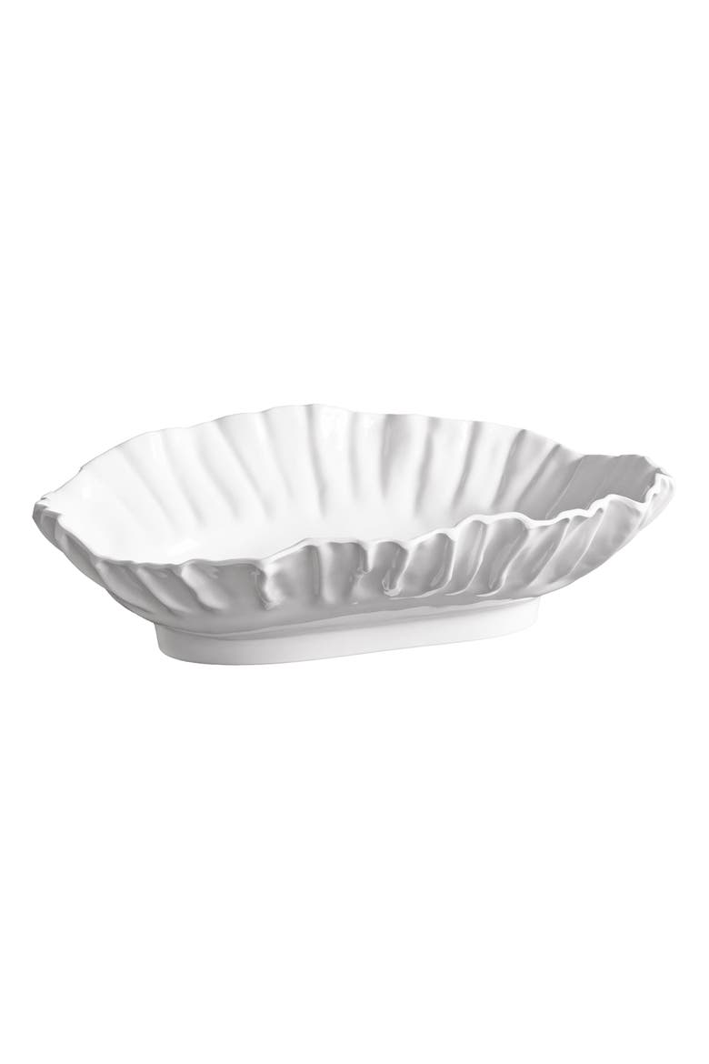 Vida Bloom Large Oval Bowl, Main, color, White