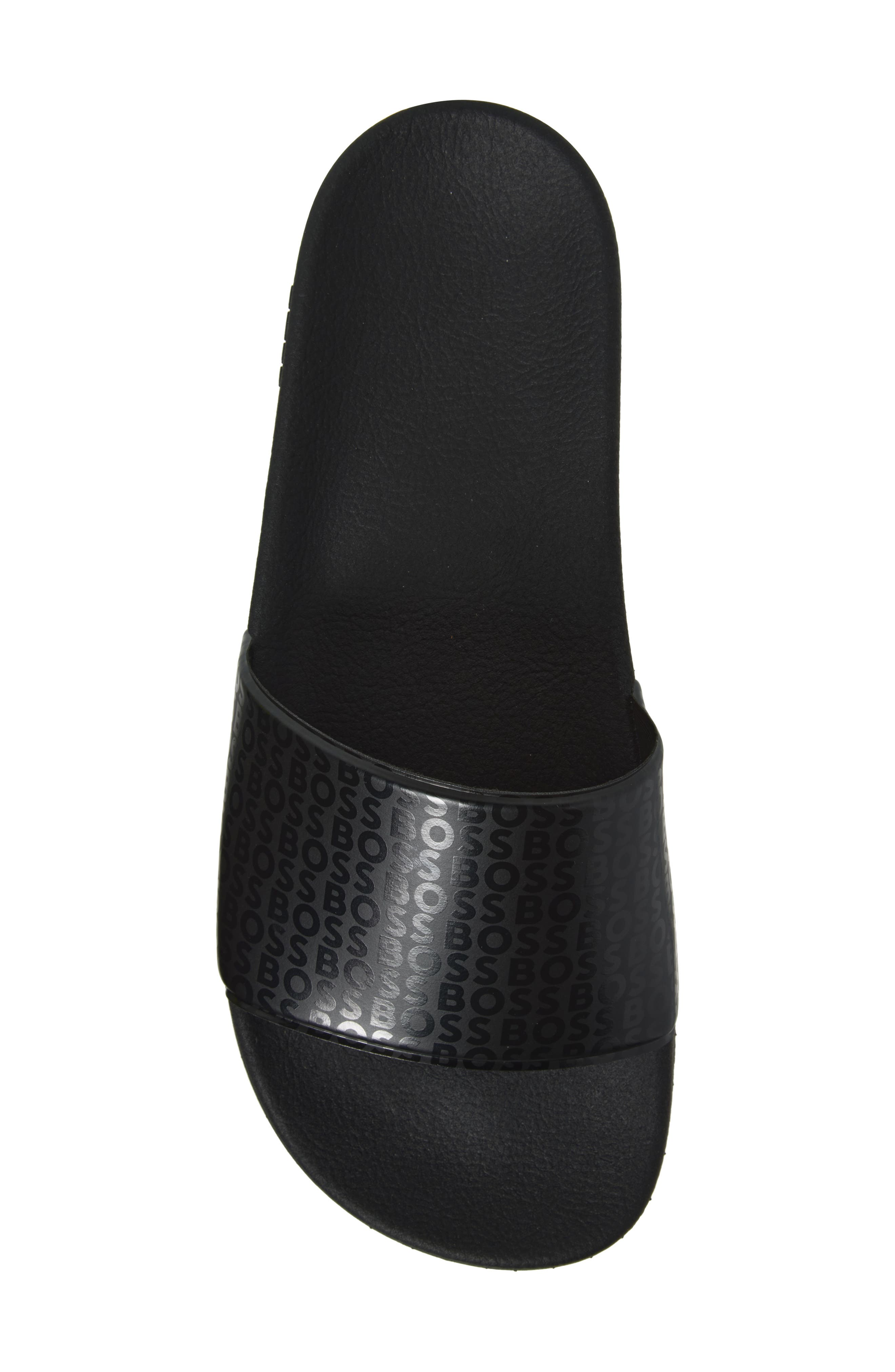 Aryeh Slide Sandal, Alternate, color, BLACK