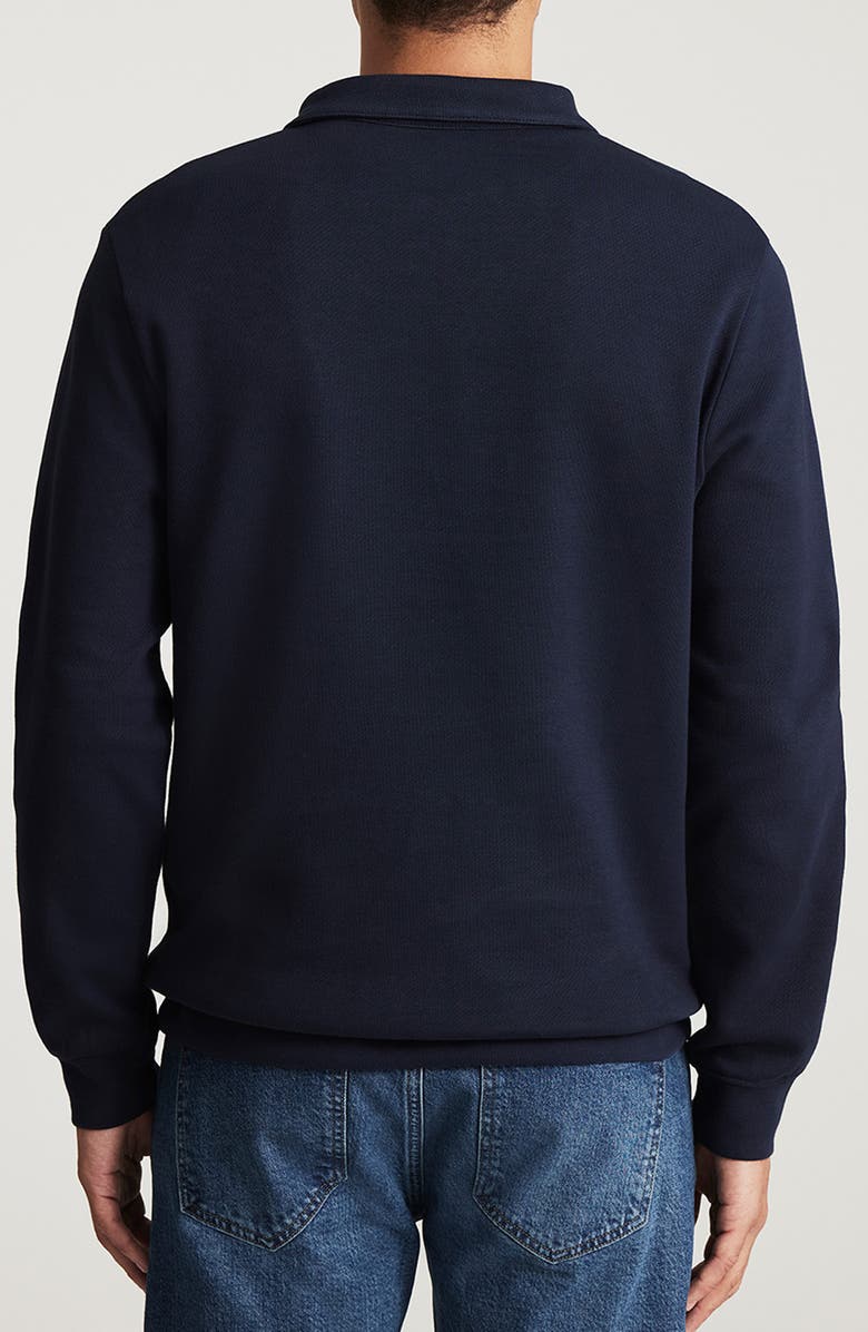 Mavi Jeans Half Zip Sweatshirt, Alternate, color, Baritone Blue
