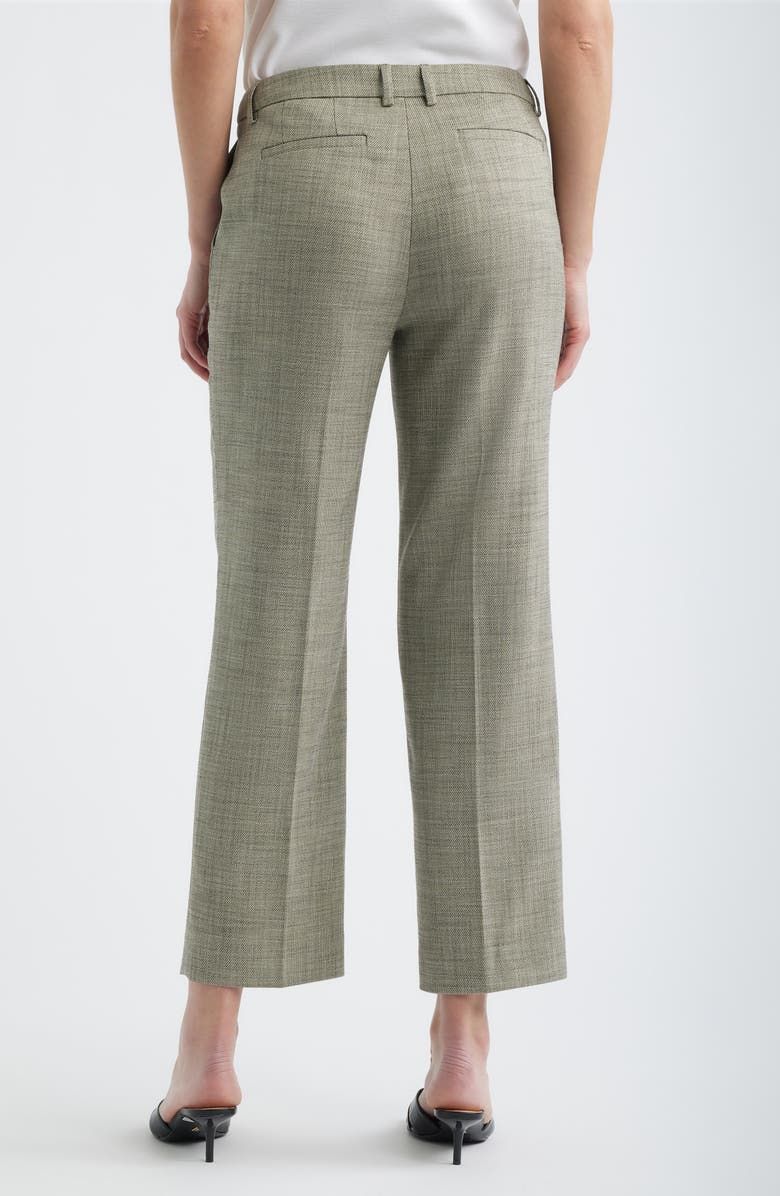 Anne Klein Slash Pocket Straight Leg Pants, Alternate, color, Bay Leaf Multi