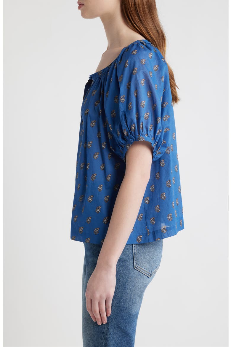 June Gingham Organic Cotton Top, Alternate, color, EARTHA PAISLEY