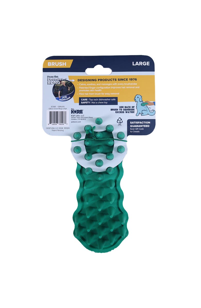 PetKORE Deshedding Tool For Large Dogs, Alternate, color, Green