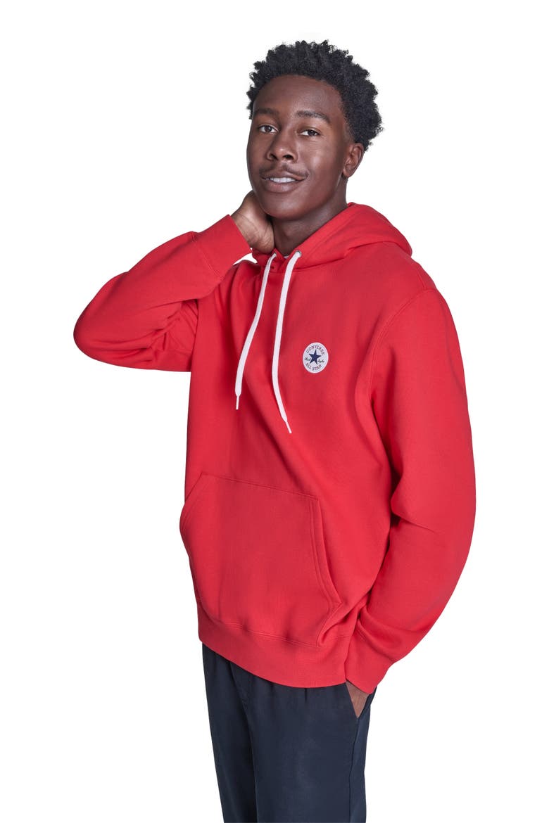 Men's Chuck Patch Hoodie, Alternate, color, CONVERSE RED