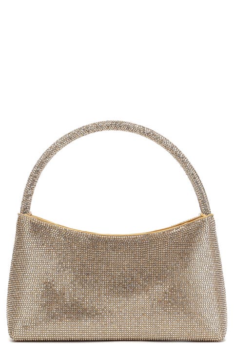 Dressy Rhinestone Top Handle Bag