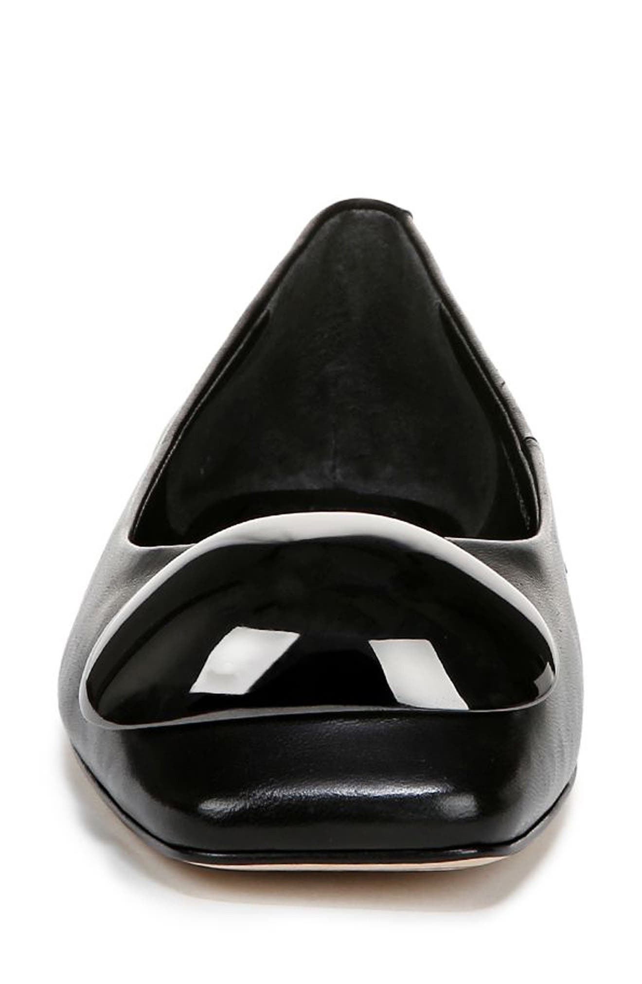 Maya Square Toe Ballet Flat, Alternate, color, BLACK