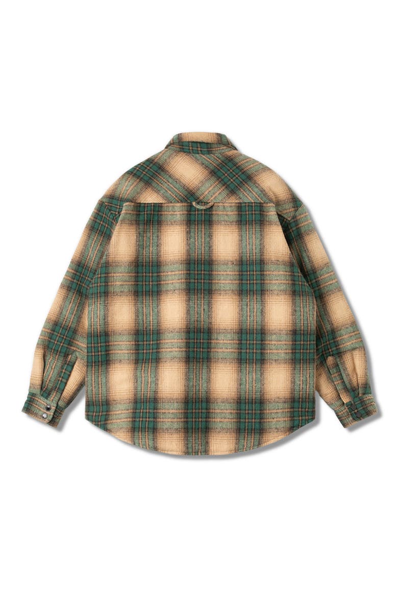 Plaid Overshirt, Alternate, color, OLIVE PLAID