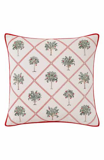 Palm Tree Trellis Decorative Accent Pillow