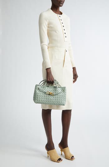 Small Andiamo Intrecciato Leather Shoulder Bag